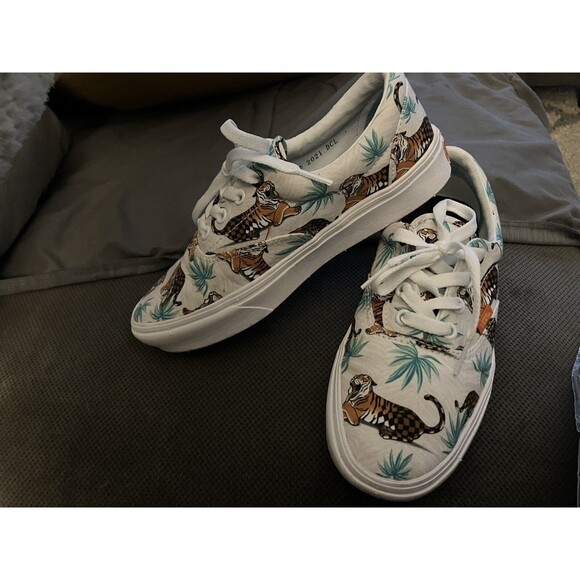 Vans X Project Cat Era Discovery Comfycush Tigers Shoes Womens 6.5 Jungle Cats - Picture 7 of 7